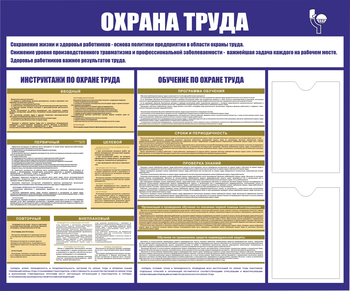 С160 Стенд охрана труда (1200х1000 мм, пластик ПВХ 3 мм, алюминиевый багет серебряного цвета) - Стенды - Стенды по охране труда - . Магазин Znakstend.ru